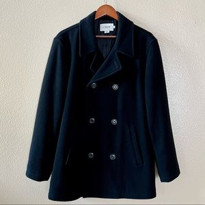 J. Crew Black Pea Coat
